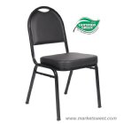 Black Caresoft™ Stacking Guest Chair