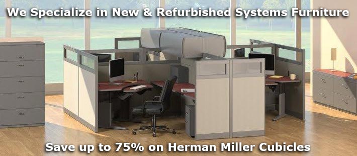 Refurbished Herman Miller Cubicles and Modular Systems Furniture
