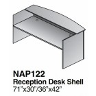 Reception Desk Shell 72X36X42 Espresso