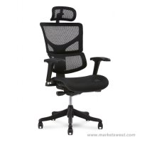 Black X-1 Task Chair with Headrest