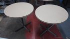 30" Round Herman Miller Laminate Twin Tables - Used