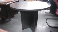 42" Round Laminate Conference Table with Laminate Base