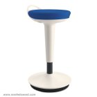 Balance Perch Sit Stand Stool with White Base