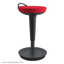 Balance Perch Sit Stand Stool with Black Base