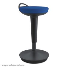 Balance Perch Sit Stand Stool with Black Base
