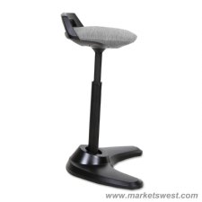 Perch Series Sit Stand Stool with Black Base
