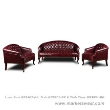 Boss Traditional Button Tufted Style Love Seat