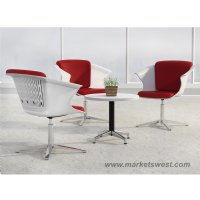 Mayline COSY Social Chair Dark Red and White