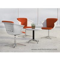 Mayline COSY Social Chair Orange & White