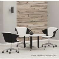 Mayline COSY Social Chair Black & White