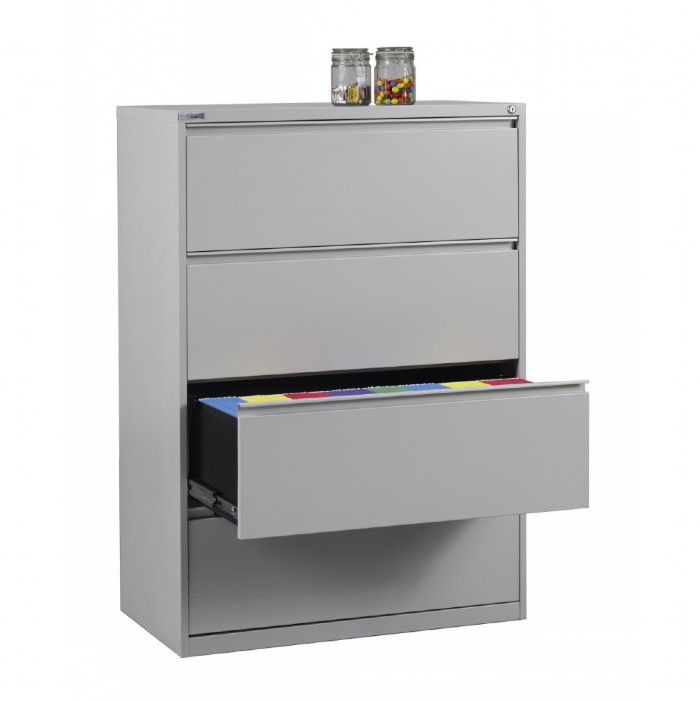 Lateral File 4 Drawer 36 Inch Metal