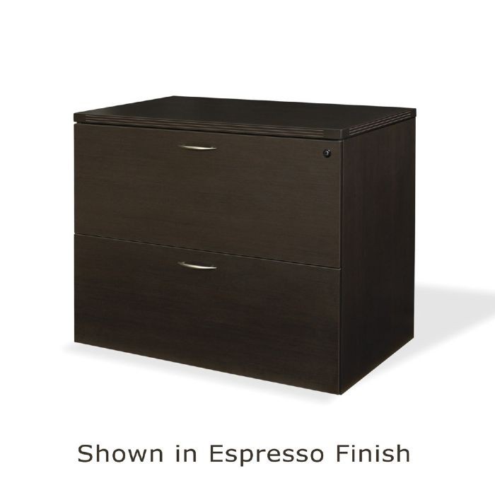 2 Drawer Lateral File 36x22 Espresso, Espresso Filing Cabinet