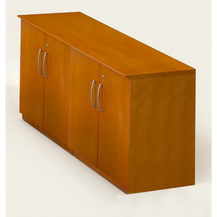 Napoli Low Wall Cabinet With Doors All Wood Doors
