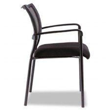 Alera Eikon Series Stacking Mesh Guest Chair, NEW-Black