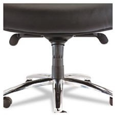 Ravino High-Back Big-Tall Black Leather Chair