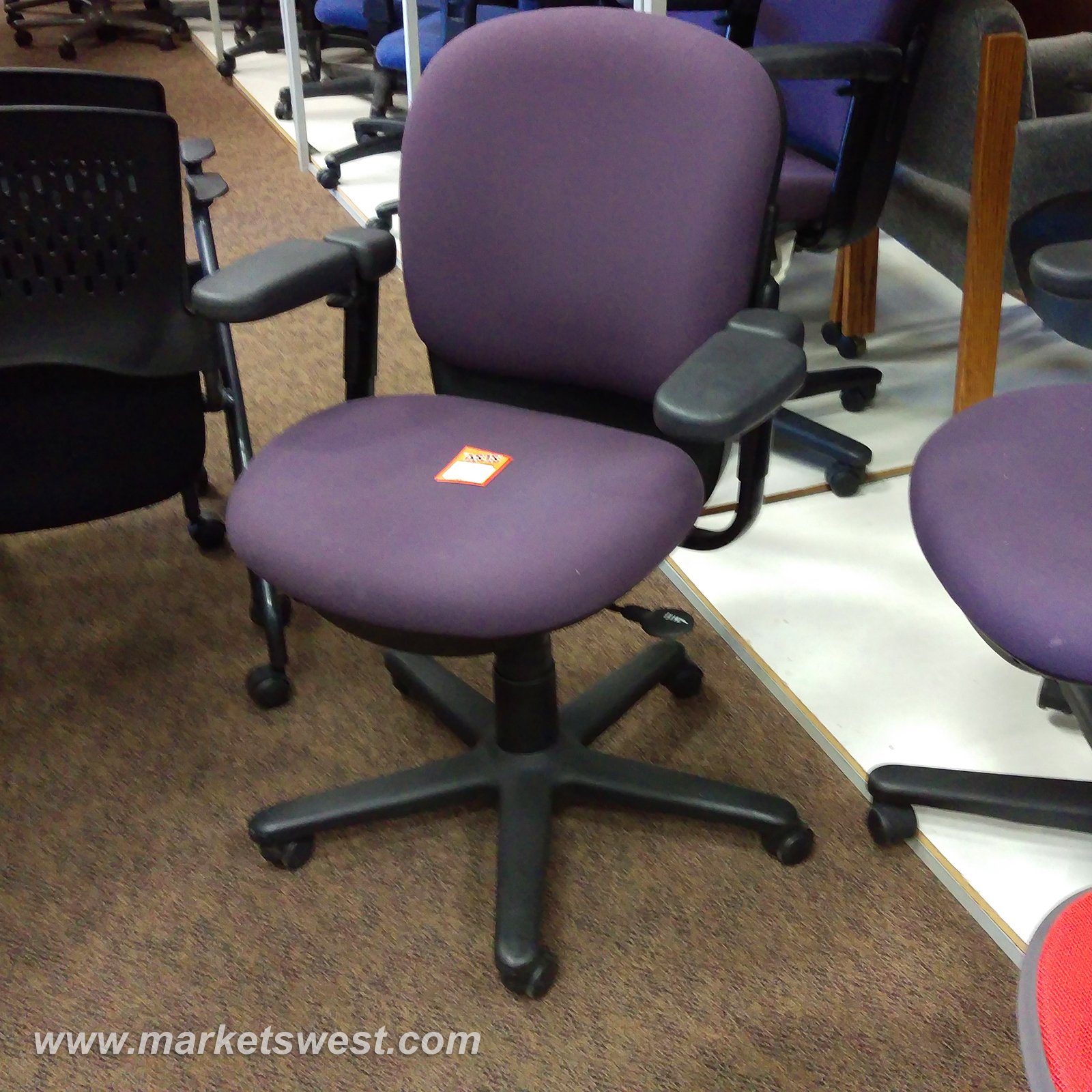 Purple Fabric Task Chair Used