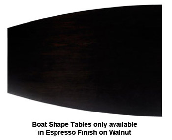 Sorrento Boat Shape Conference Table