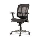 Eon Series Multifunction Mid-Back Mesh Chair -Black