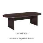 10ft x 4ft Racetrack Conference Table, Espresso
