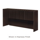 71 inch Overhead Storage W/Wood Doors, Espresso
