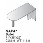 Bullet Desk 71X36, Maple