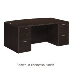 Bow Top Desk 71x41 in Espresso or Urban Walnut Finish