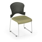 Office Master ST200C Stacking Guest Chair-Padded Fabric Seat