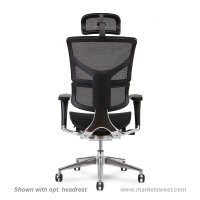 Black X2 Managers Chair with Headrest