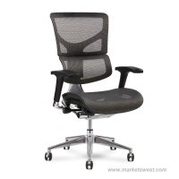 Gray X2 Managers Chair no Headrest