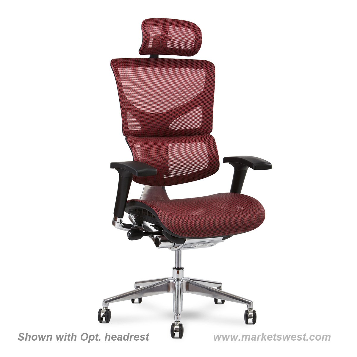 X-Chair X1 High End Task Chair, Grey Flex Mesh with Headrest - Ergonomic  Office Seat/Dynamic Variable Lumbar Support/Highly Adjustable/Relaxed