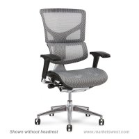 White X2 Managers Chair with Headrest
